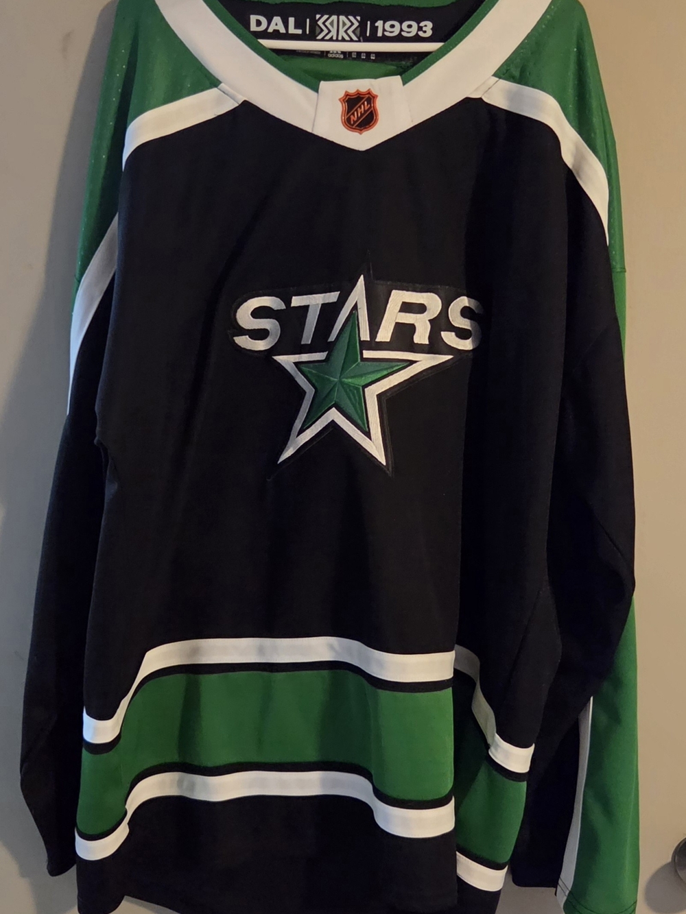 NHL Dallas Stars Black and Green Pullover Hockey Jersey